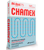 Papel A4 75g Azul c/ 500 Chamex