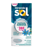 Detergente Sanitário Pastilha Adesiva Frescor Marinho c/ 3 Girando Sol