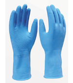Luva de Látex Silver Grip Azul M (8) Imbat CA 48420