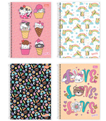 Caderno 10x1 160fls Capa Dura Spice Feminina Tilibra 9158