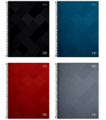 Caderno 1x1 Esp 80fls Capa Dura Zip Cx c/40un Tilibra 4303