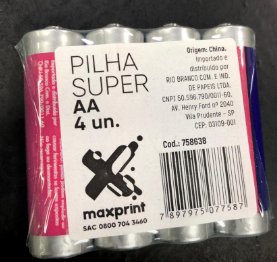 Pilha maxprint aa