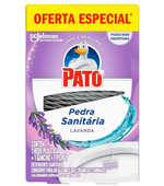 Pedra Sanitária Rede Plástica + Gancho + Pedra Lavanda Pato 25g