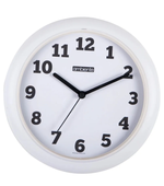 Relogio de Parede 24cm Redondo Branco