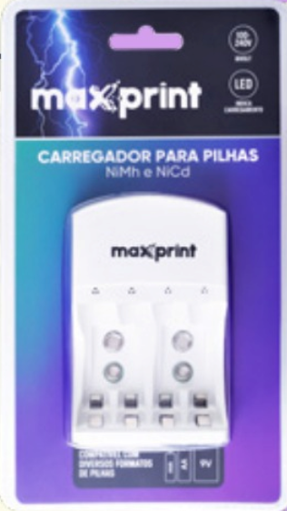 Carregador de pilhas maxprint