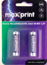 Pilha recarregavel aaa maxprint