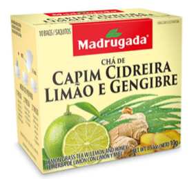 Cha cidreira  limao e gengibre
