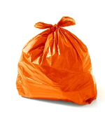 Saco p/ lixo 100lt A1 Laranja Junior Reforçado c/ 100