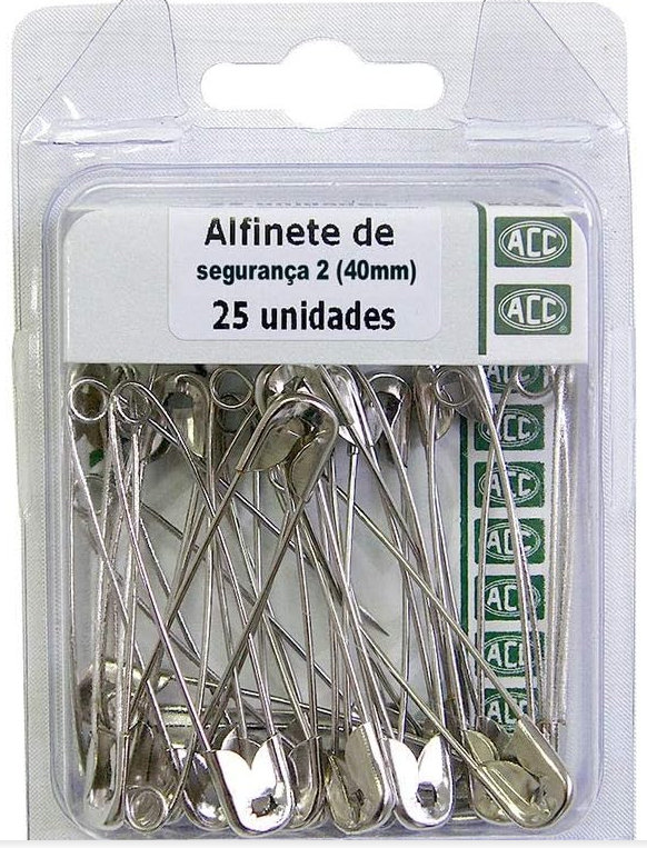 Alfinete seguranca 40mm acc