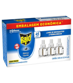 Refil Raid Elétrico Liquido c/ 3 32,9ml 45 Noites