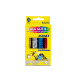 Cola c/ Glitter 15g c/ 4 Cores Acrilex