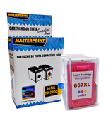 Cartucho HP Compatível 667XL Colorido 13ml Masterprint