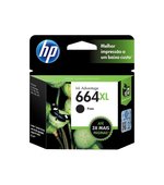 Cartucho Hp 664XL Preto 8,5ml F6V31AB