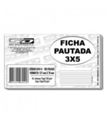 Ficha Pautada 3x5 100f Ref 150266 Tilibra 0266