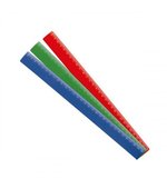 Regua 30cm Plastica Colorida Maxcril Ref 0013