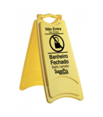 Placa Dobravel Banheiro Fechado Bettanin