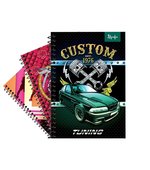 Caderno 1/4 Esp 48fls Capa dura Cx c/60und Troppo