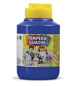 Tinta Tempera Guache 250ml Azul Turquesa Acrilex 0501