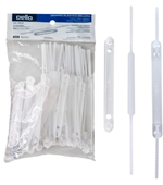 Grampo Plástico Delloflix para Pasta Suspensa Branco c/ 50 Dello 0301E
