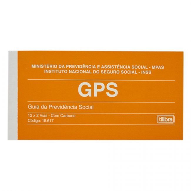 Gps carne guia previdencia social 12x2 folhas   tilibra 1 650