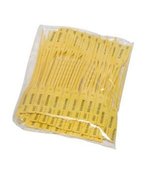 Lacre para Malote 16cm Amarelo c/ 100und