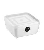 Pote de Plástico Quadrado Premium Branco 1,5L UZ296