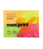 Post It 38x50 4 Cores Neon bloco c/ 50f Maxprint
