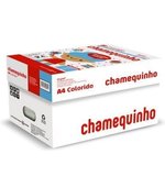 Papel A4 210x297 Desenho 75g Cx c/ 25 Pct 100fls Cores Sortidas Chamequinho