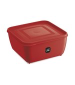 Pote de Plástico Quadrado Multiuso Vermelho 5L UZ286