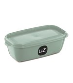 Pote de Plástico Retangular Multiuso Verde Menta 500ml UZ249