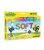 Massa de Modelar Soft c/ 12 Cores 180g Acrilex