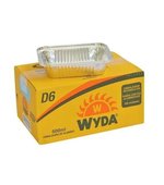 Embalagem de Alumínio D6 500ml c/ tampa Cartão Aluminizado Manual c/ 100 Retangular Wyda