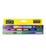 Tinta Tempera Guache c/6 Cores Neon 15ml Acrilex 01006